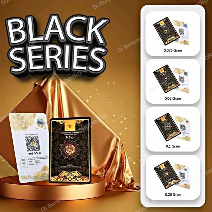 Logam Mulia 0.25 Gram Antam MiniGold 0.25 gr Black Series