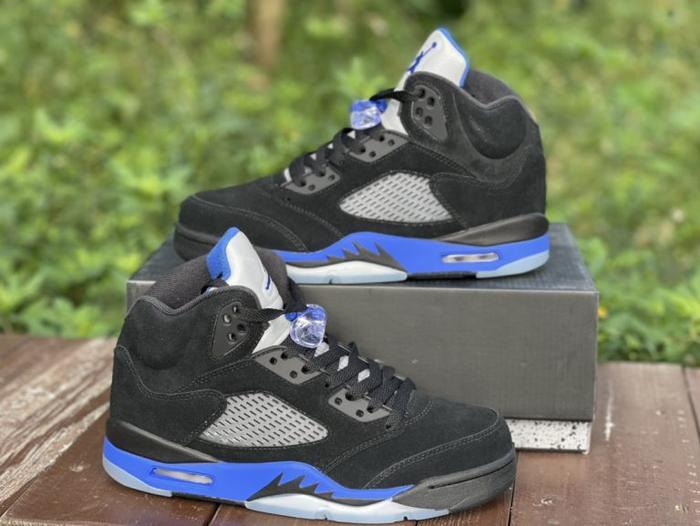 Nike Air Jordan 5 Retro "Black/Racer Blue/Silver" Original BNIB