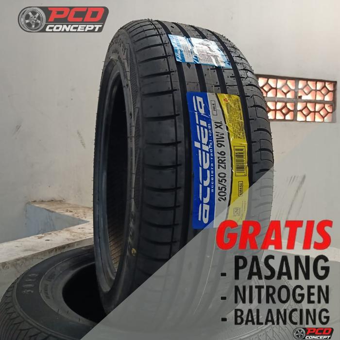 BAN MOBIL R16 UKURAN 205/50 R16 ACCELERA BUKAN DUNLOP GRATIS PASANG DI