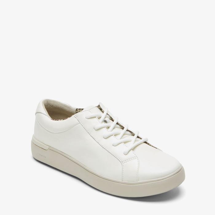 Rockport TF Parissa LTT Heel Casual Wanita Original Leather-White
