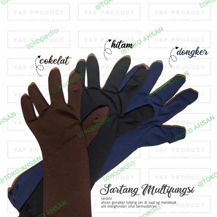 Sarung Tangan Multifungsi by YAF Product (Bisa Buka Tutup Ujung Jari)