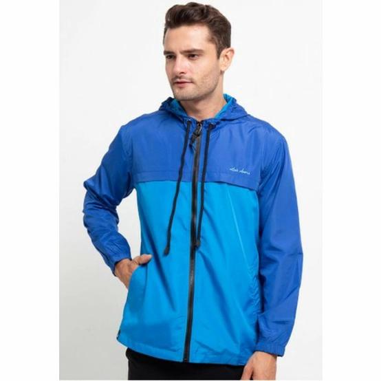 Jaket Parasut Pria Original Lois MJF140BL Bomber Waterproof Casual Cowok Distro