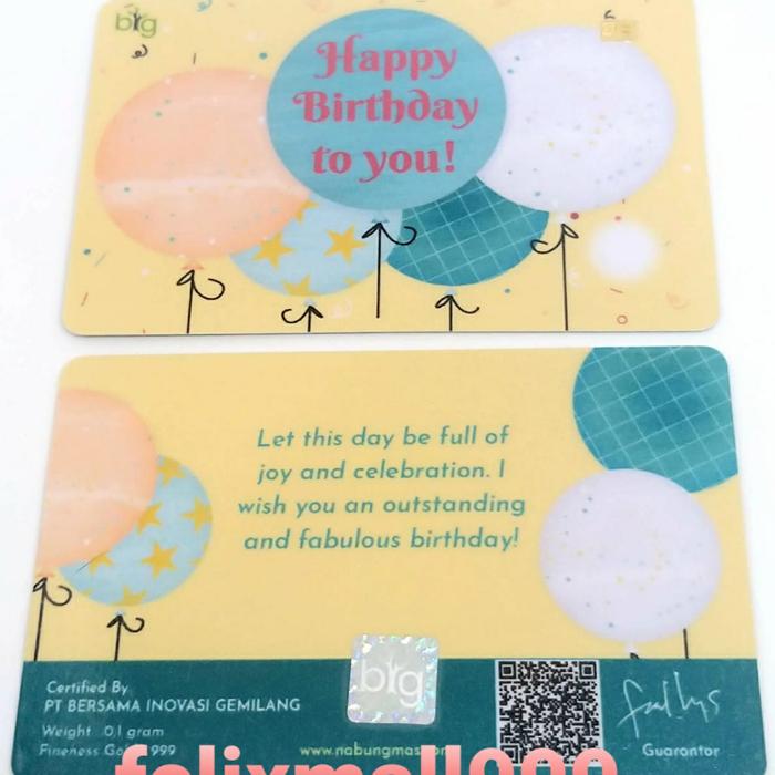 GIFT SERIES HAPPY BIRTHDAY BALON EXECUTIVE PVC 0.1GR / BIG PVC 0.1 GR