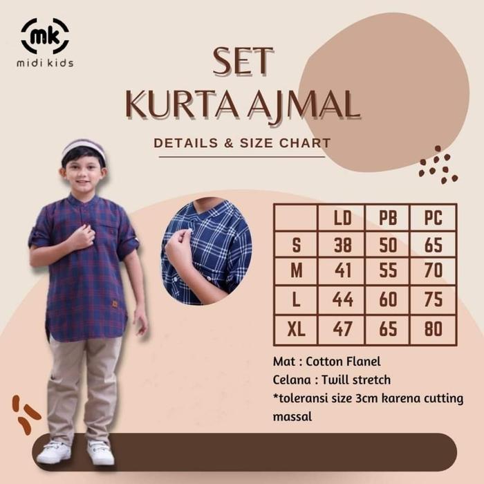 set kurta ajmal kids