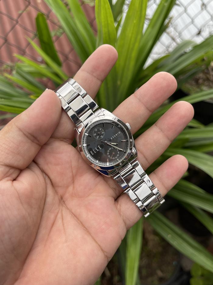 Jam Tangan Wanita Elle Studio Quartz Multifungsi ED130M Original
