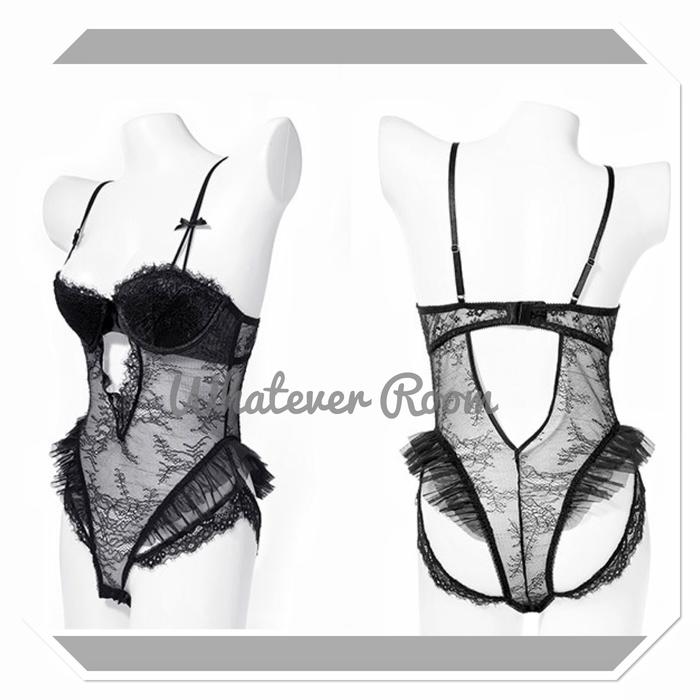Svettana - Bodysuit Sexy Lingerie Teddy Corset Halter Bustier