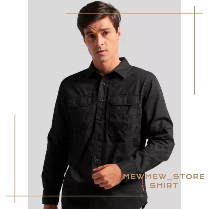 Kemeja Pria Tactical Lengan Panjang Casual Original MGEE GORDON C052