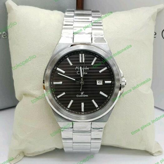 Alexandre Christie AC 8563 / AC 8563MD Silver Black Original & Garansi