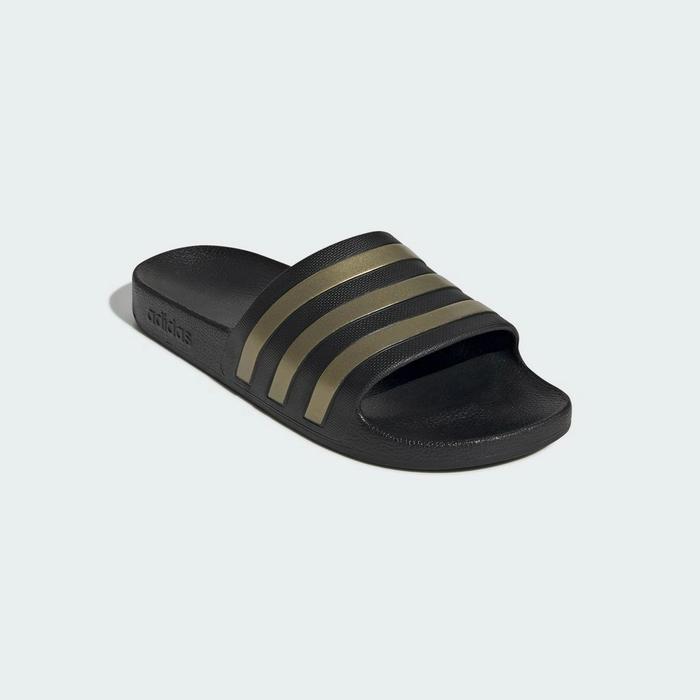 sandal Adidas Adilette Aqua Slides Black Gold art EG1758 original