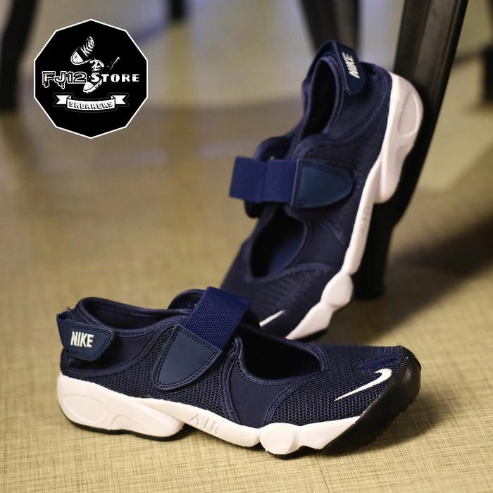 SEPATU ORIGINAL SNEAKERS NIKE AIR RIFT NAVY WHITE
