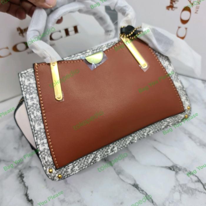 Coach Dreamer 21 Brown with Grey Snakeskin
