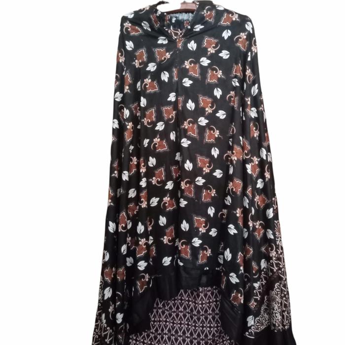 mukena batik dewasa jumbo rayon oleh oleh jogja solo alat sholat rukuh