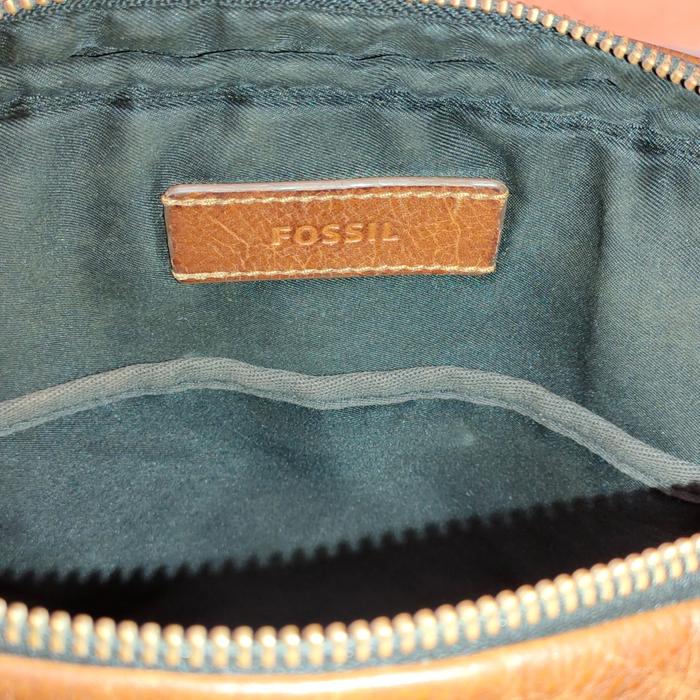 FOSSIL Asli Tas Samping Leather Kulit Sapi Asli Side Bag Good bukan KW