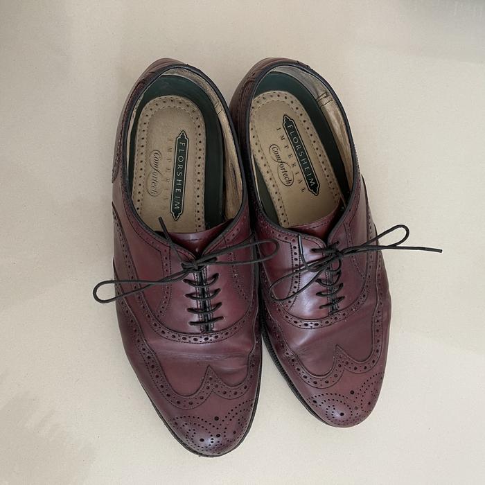 Florsheim Imperial Comfortech Pantofel Kenmoor Wingtip Oxford Preloved