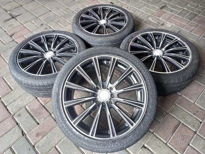 Velg Mobil Copotan HSR Takikawa Ring 17 Lebar 7 Pcd 4x100/4x114 + Ban