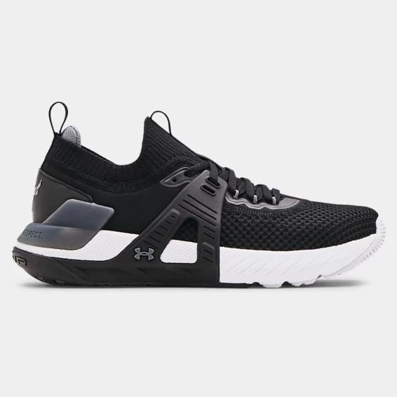 Sepatu UA Men Project Rock 4 Black Ready Stock 100% Original