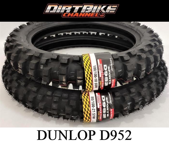 BAN LUAR DUNLOP 18 21 DEPAN BELAKANG D952 ADVENTURE CROSS