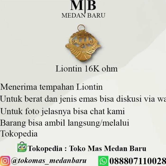 Tempahan Liontin Ohm Mas 16K Harga Per Gram