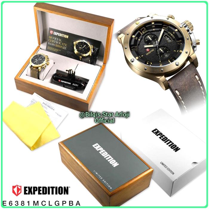 Expedition E6381 Titanium Limited Edition Sepaket Tali Kulit Original