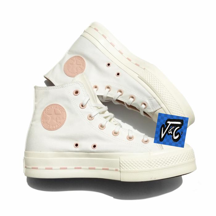 Sepatu Converse Chuck Taylor All Star Lift Platform Crafted Hi White