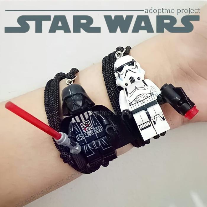 Gelang Lego Couple Starwats Darthvader - Stormtrooper