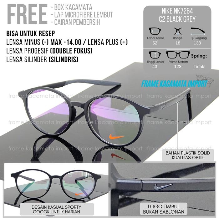 Kacamata bulat besar Frame kacamata minus