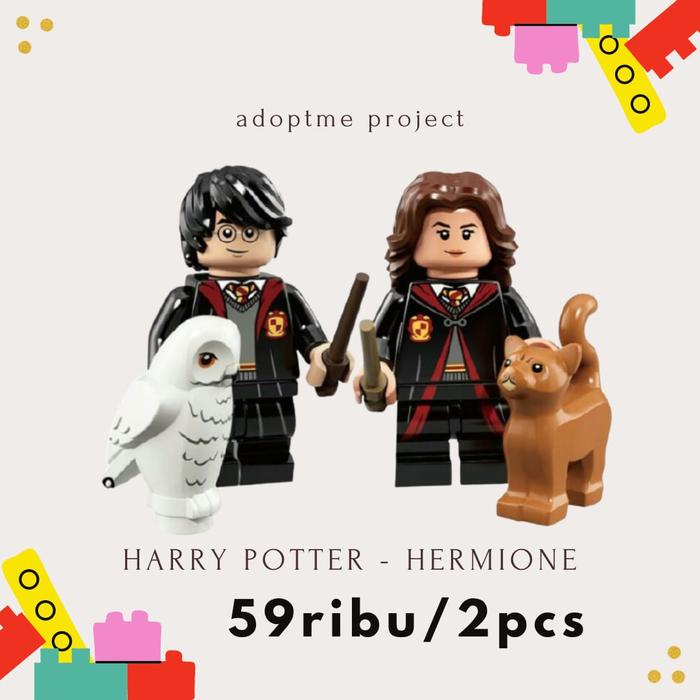 GELANG LEGO GELANG COUPLE HARRY POTTER HERMIONE 2 PCS PRIA WANITA