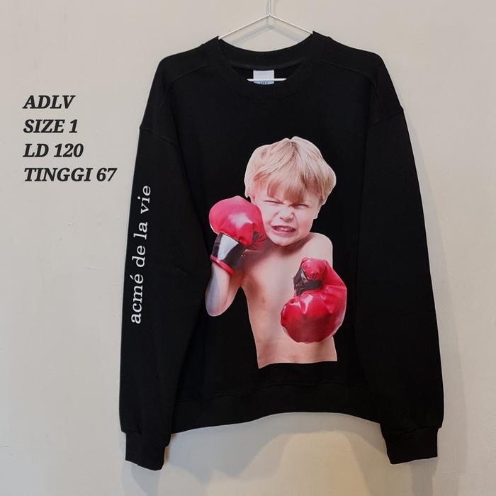 284. ADLV ACME DE LA VIE CrewNeck SIZE 1 Authentic + Ori Receipt