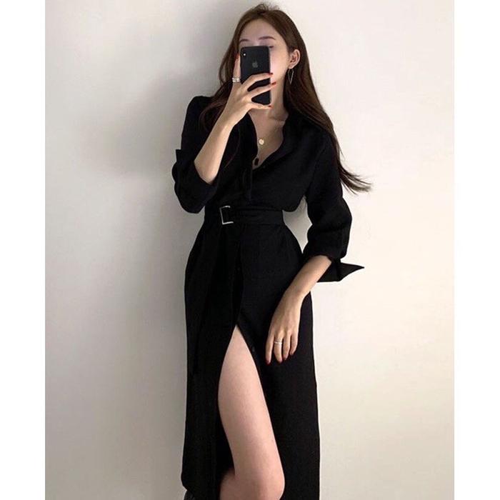 SIENA KOREAN VINTAGE DRESS BELT PESTA FORMAL BLAZER HIJAB BUSUI FRIEND