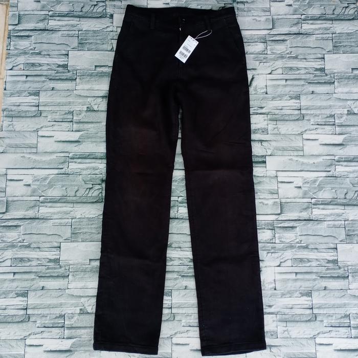 Abahouse/Celana pria hitam polos Kekinian/Celana pria second