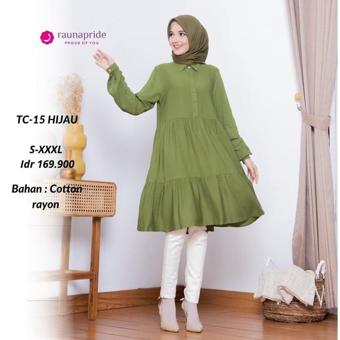 Tunik Rauna Terbaru / TC - 15, 16, 17, 18, 19, 20, 21 / Fashion Muslim