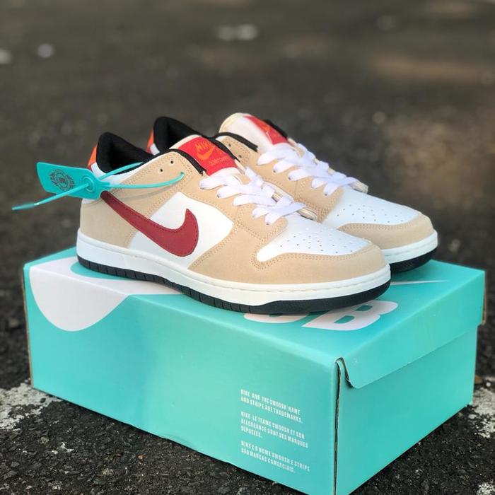Sepatu pria nike skate original premium grey mocca