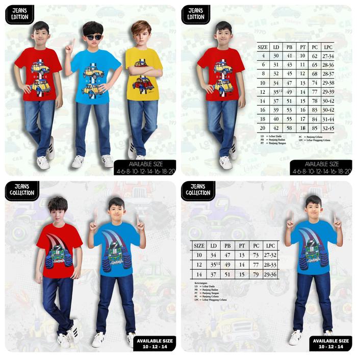 London Kids Baju/Setelan Celana Panjang Jeans Anak Cowok 5-10th