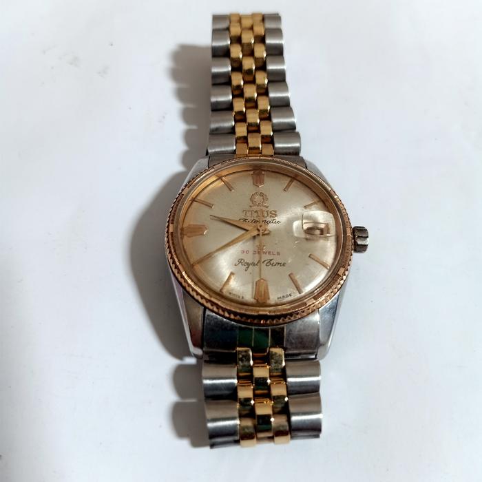 Jam Tangan Pria Titus Automatic 30 jewels koleksi arloji tua