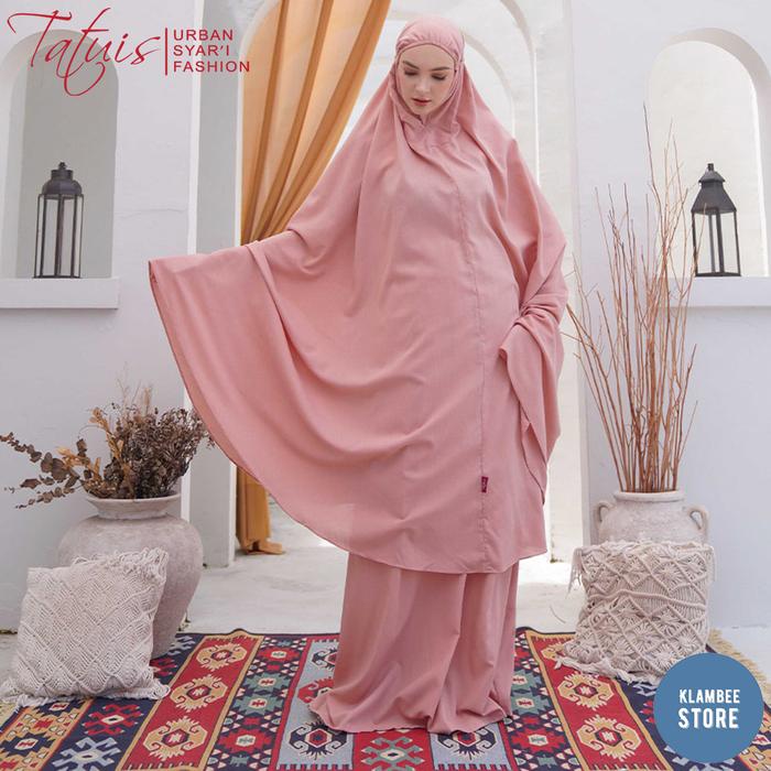 MUKENA DEWASA BALI TATUIS TIARA 377 PEACH