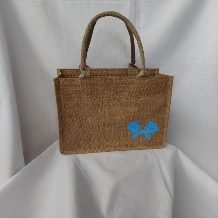Tas Goni Laminasi Zipper-kancing magnet/Laminated Jute Bag-Sativa