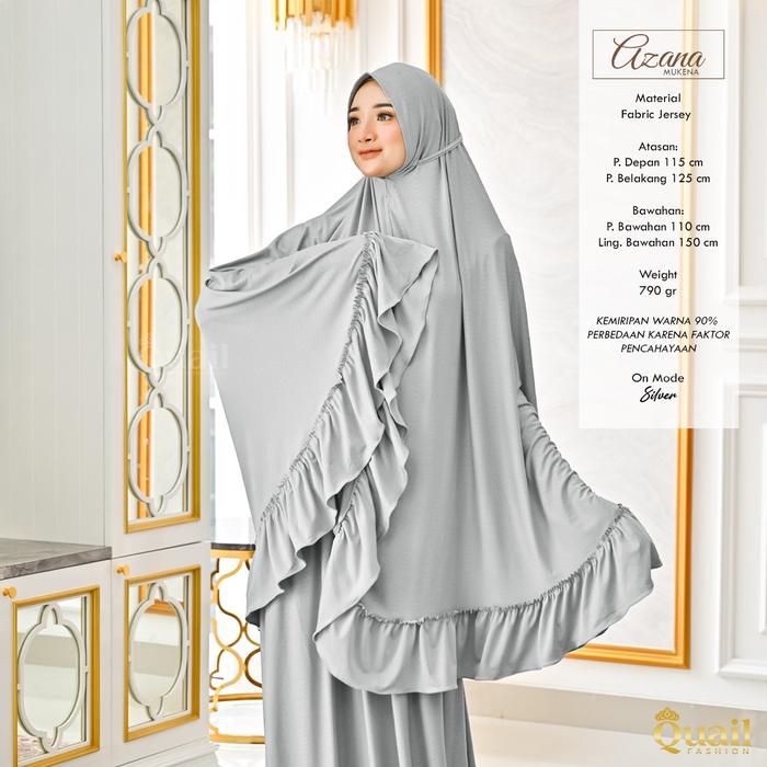 MUKENA AZANA Quail Hijab Bahan Jersey Ori Murah