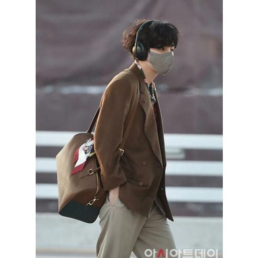 Ready [PO] Mute Boston bag taehyung "Unofficial" BTS