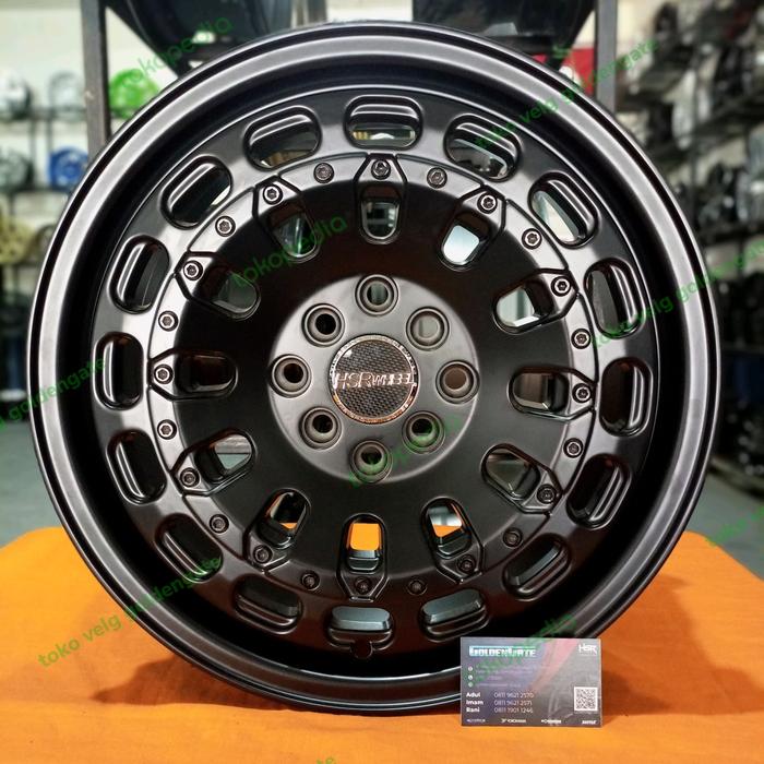 Velg mobil R16 HSR Myth07 ring16x7 pelek mobil offroad Hitam dop