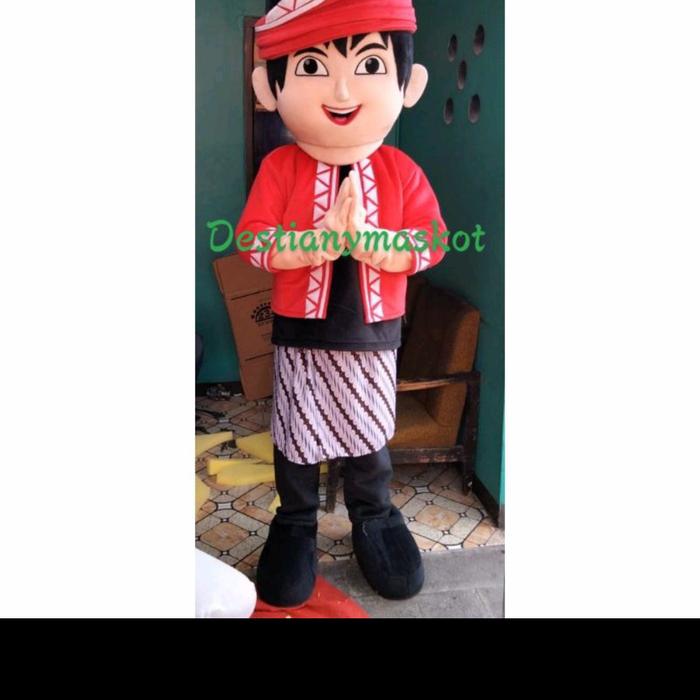 kostum badut boboiboy merah