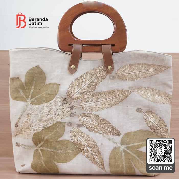 Tas Totebag Kanvas - Ecoprint