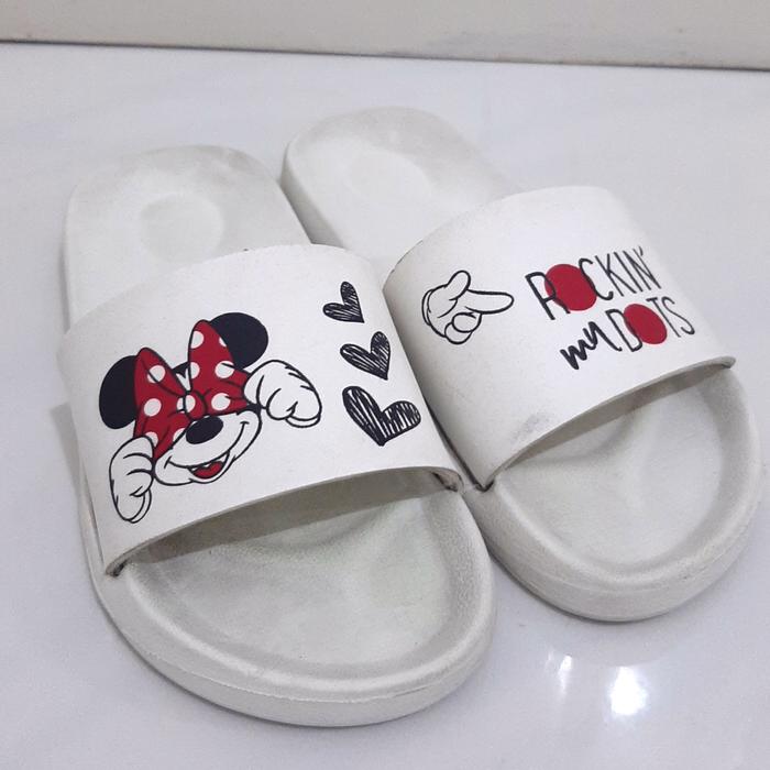 SANDAL ANAK LC WAIKIKI MINNIE MOUSE WHITE