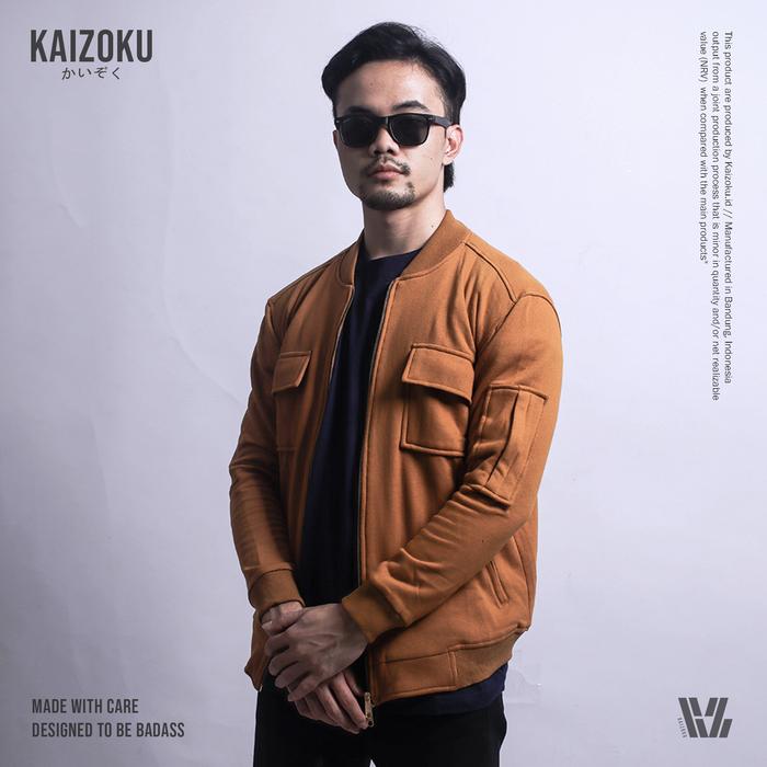 KAIZOKU Jaket Bomber Shaket Manly Cotton Fleece Tebal by Kaizoku.id