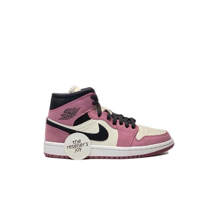 Nike Air Jordan 1 Mid SE Light Mulberry Berry Pink (100% AUTHENTIC)