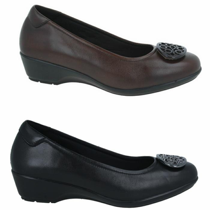 Sepatu pansus wanita Bocorocco D Arabela 08 desra di moro dan nero ori
