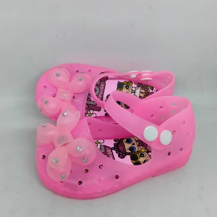 Sepatu Anak Perempuan S18-29 Breslin LOL Jelly Shoes Anak Led