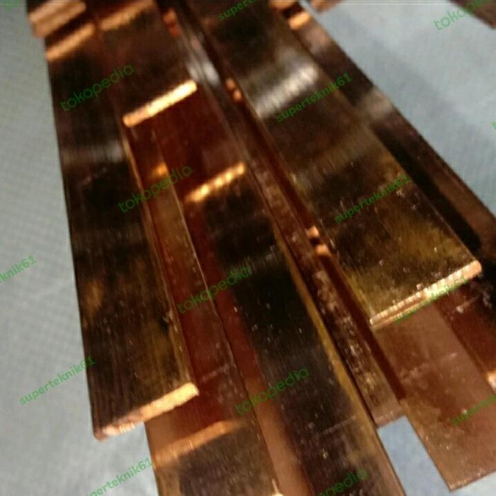 Plat Tembaga 5mm x 20mm x 4000mm plat strip tembaga busbar