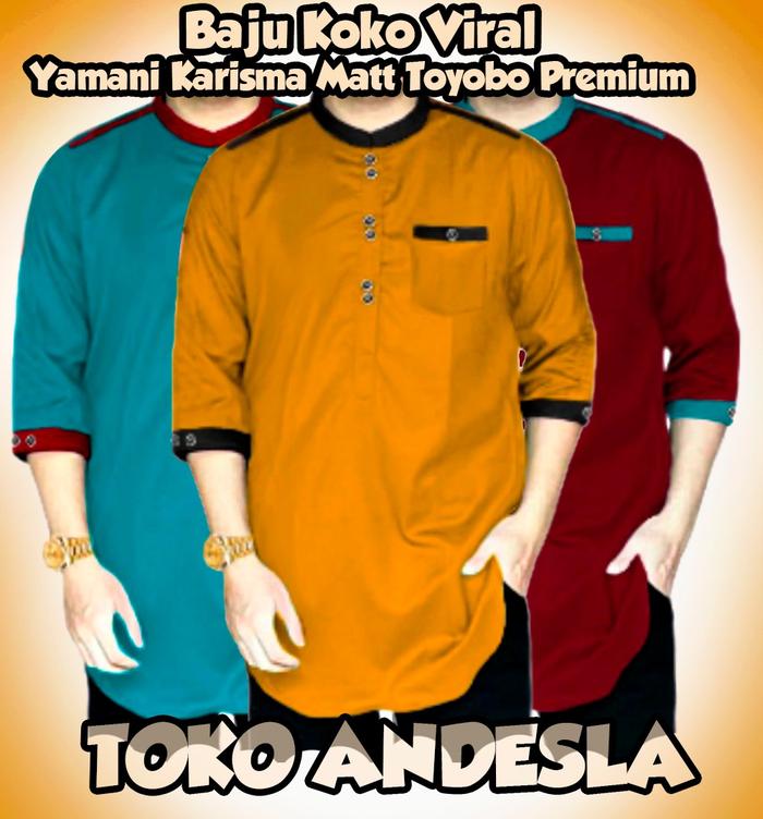 Baju Koko Karisma Matt Toyobo Premium Quality Baju Koko Pria Terbaru