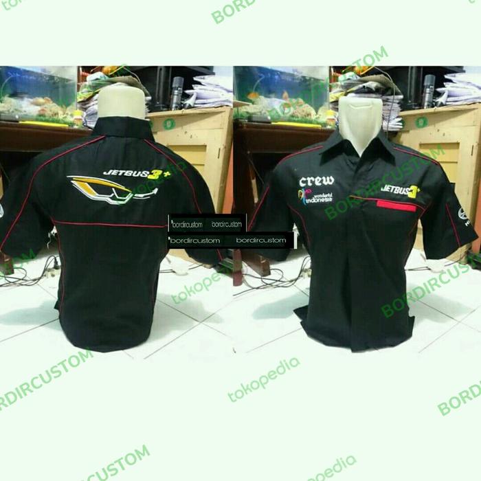 kemeja jetbus pariwisata bordir
