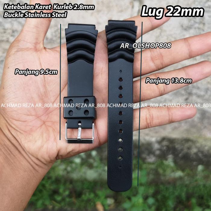 Aftermarket SEIKO DIVER Rubber Strap Seiko Rubber 22mm Seiko 24mm